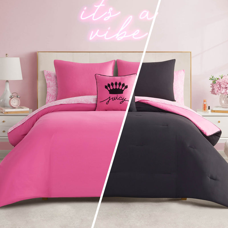 In The Wild Solid Reversible Bed in a Bag Bedding Set