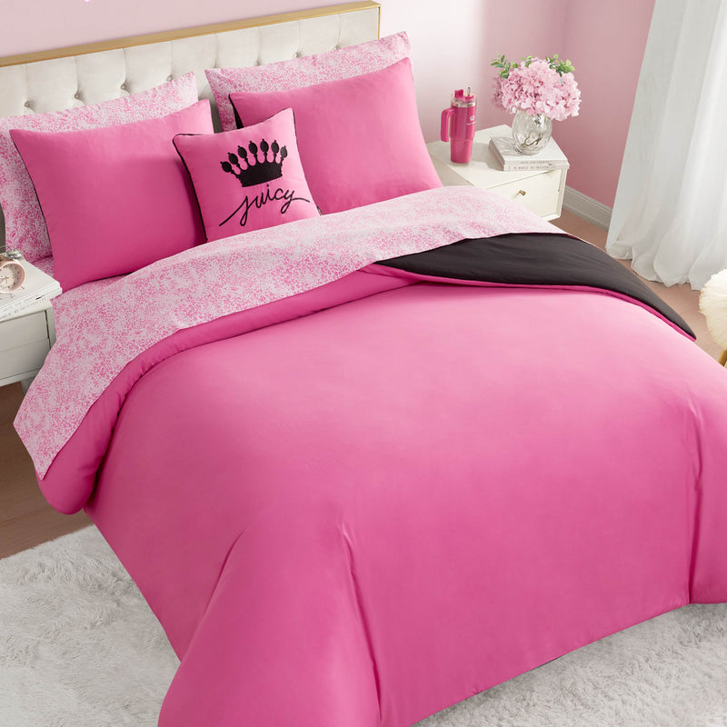 In The Wild Solid Reversible Bed in a Bag Bedding Set