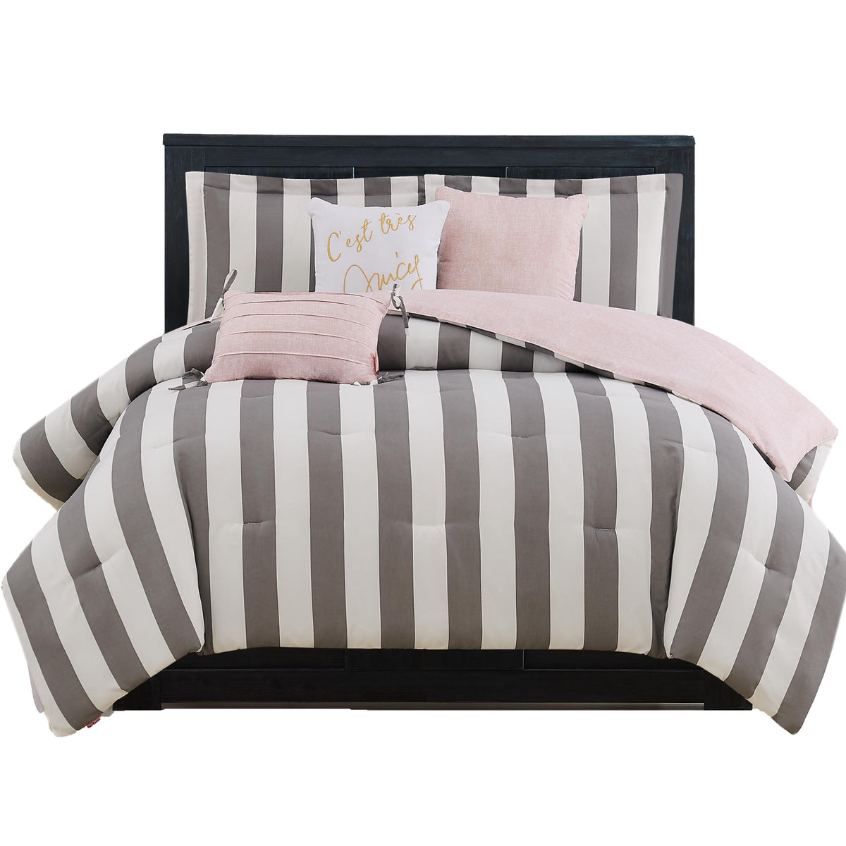 Cabana Striped Reversible Comforter Set