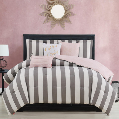 Cabana Striped Reversible Comforter Set