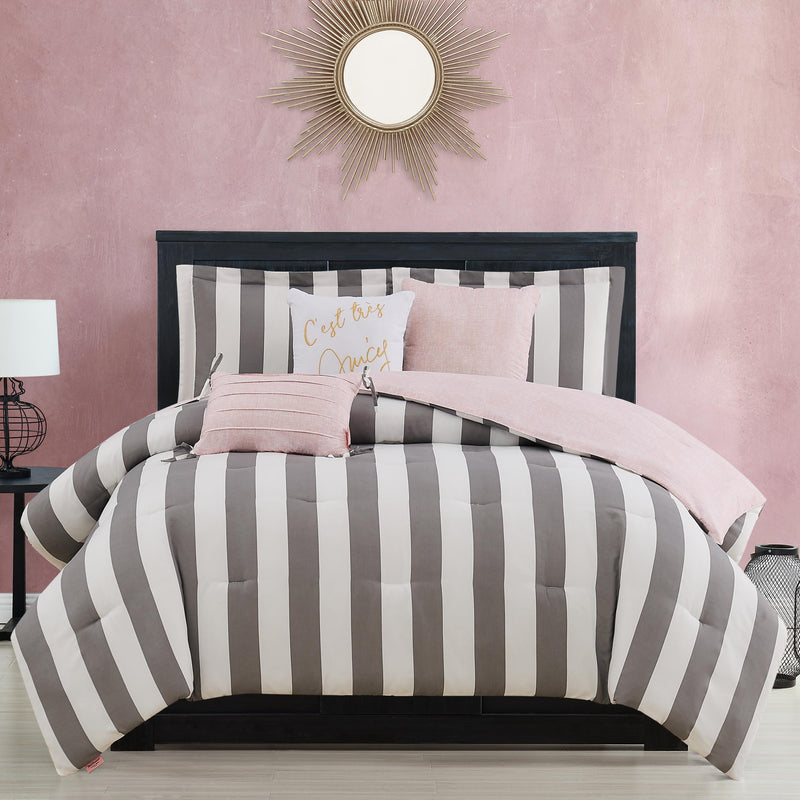 Cabana Striped Reversible Comforter Set