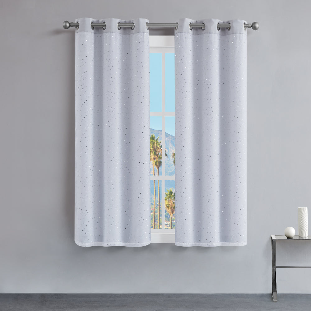 Melody Embellished Double Layer Curtains