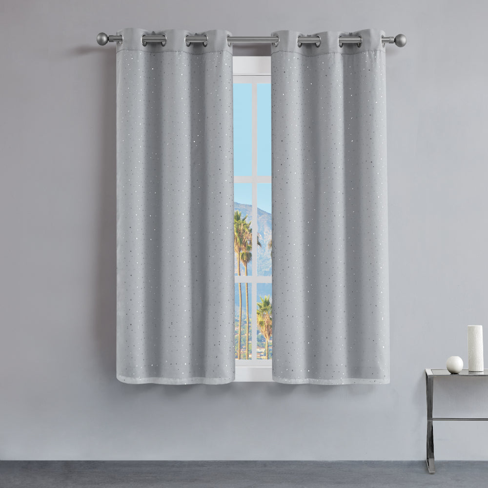 Melody Embellished Double Layer Curtains