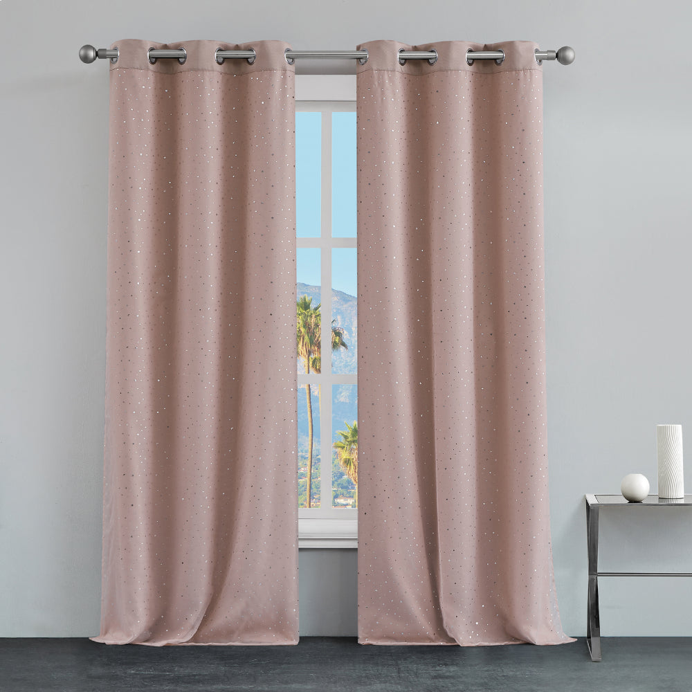 Melody Embellished Double Layer Curtains