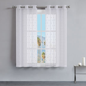 Evelyn Polka Dot Sheer Curtains