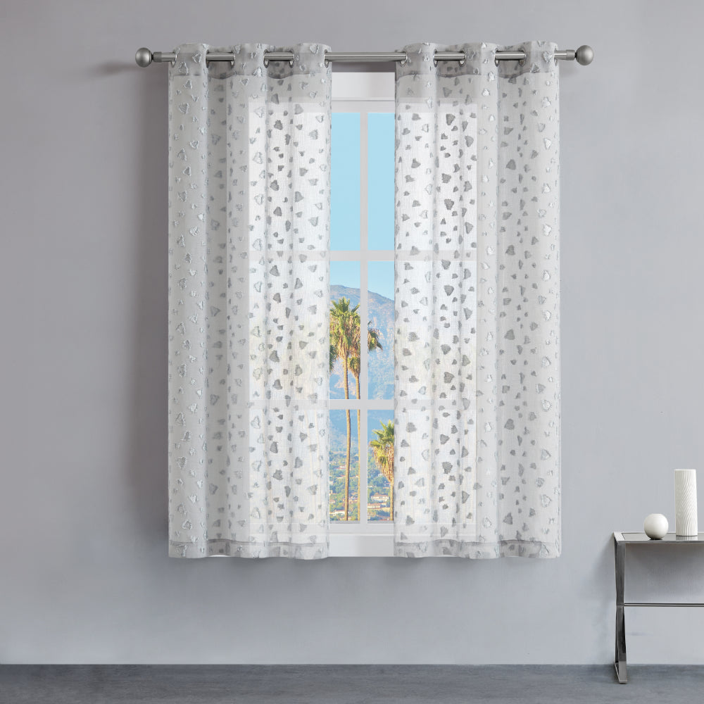 Ethel Embellished Sheer Curtains