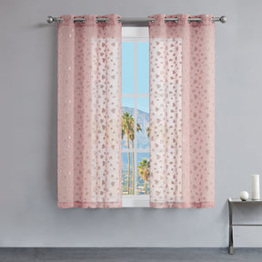 Ethel Embellished Sheer Curtains