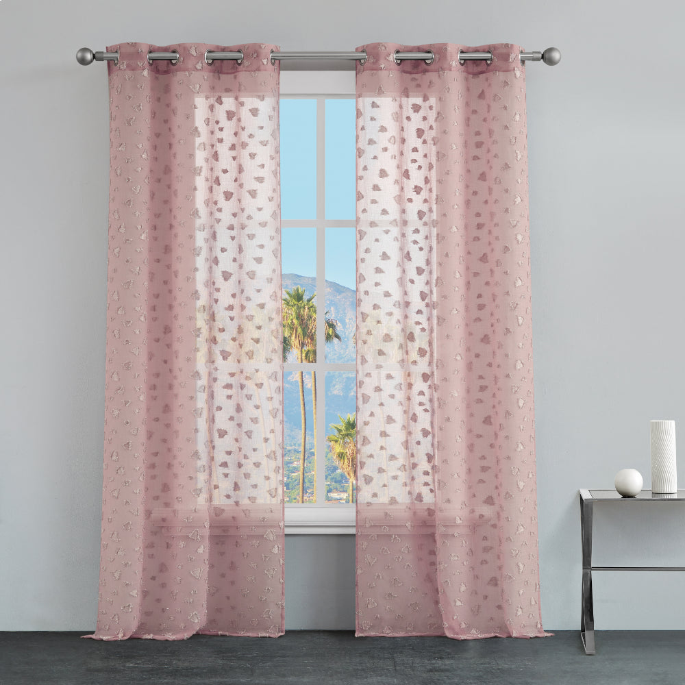 Ethel Embellished Sheer Curtains