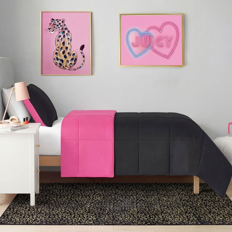 Metallic Leopard Plush Rug, 4' x 6'