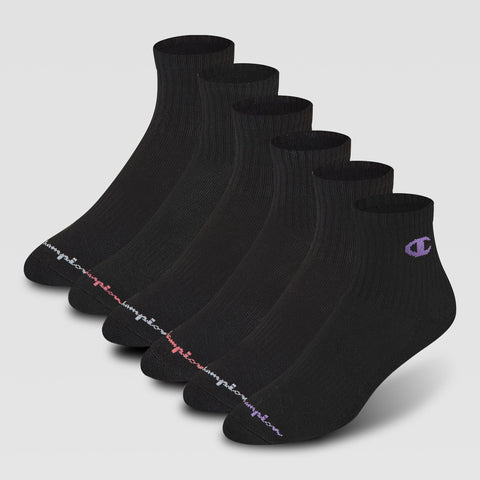 6Pk Women's Cushion High Quarter