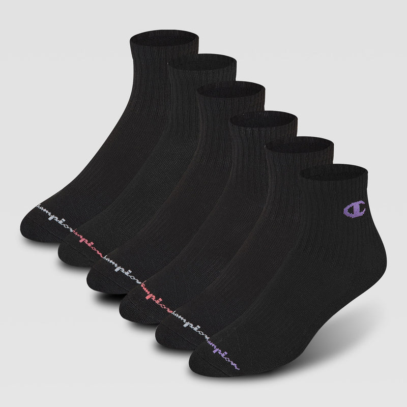 6Pk Women's Cushion High Quarter