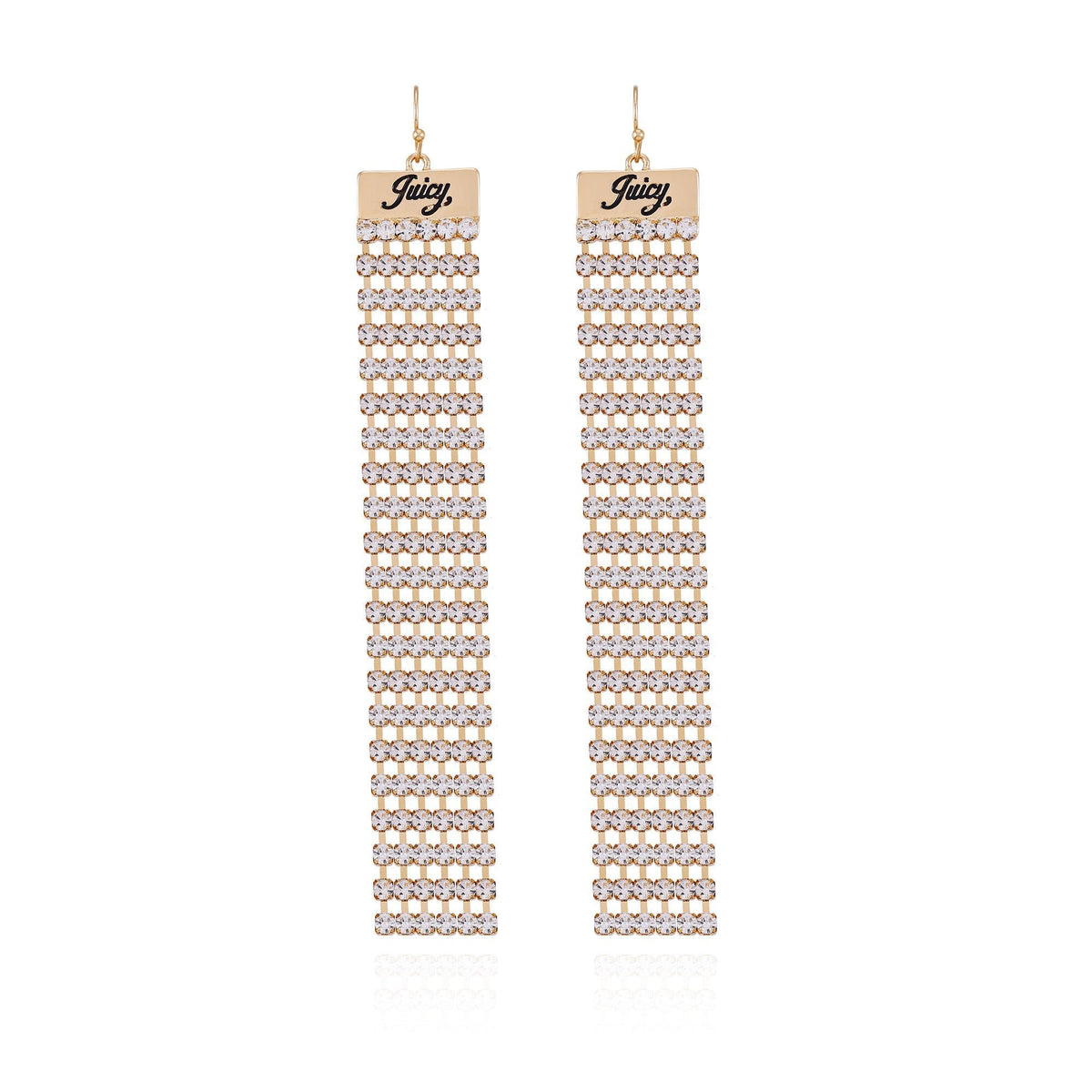 Rhinestone Chain Earrings