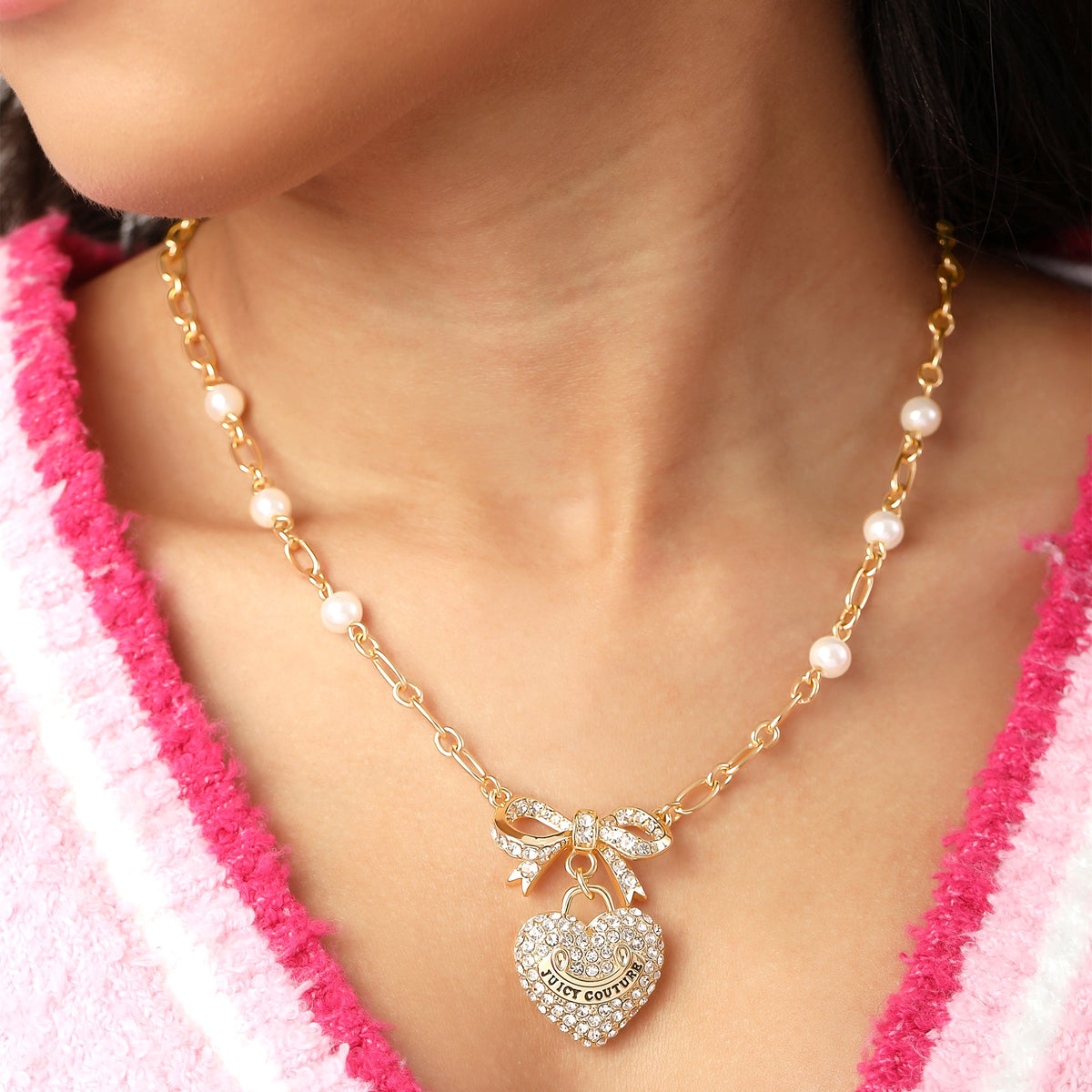 Pearl Heart Pendant Necklace - Juicy Couture