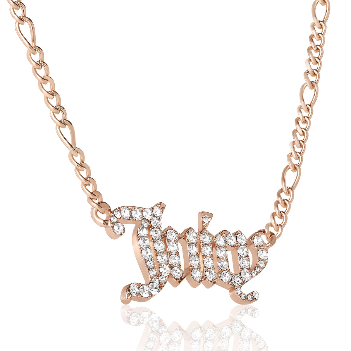 Juicy Script Crystal Chain Necklace - Juicy Couture