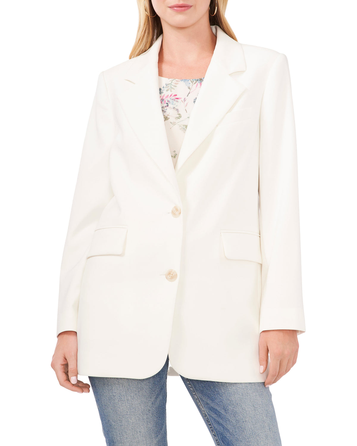 Notch-Lapel Blazer