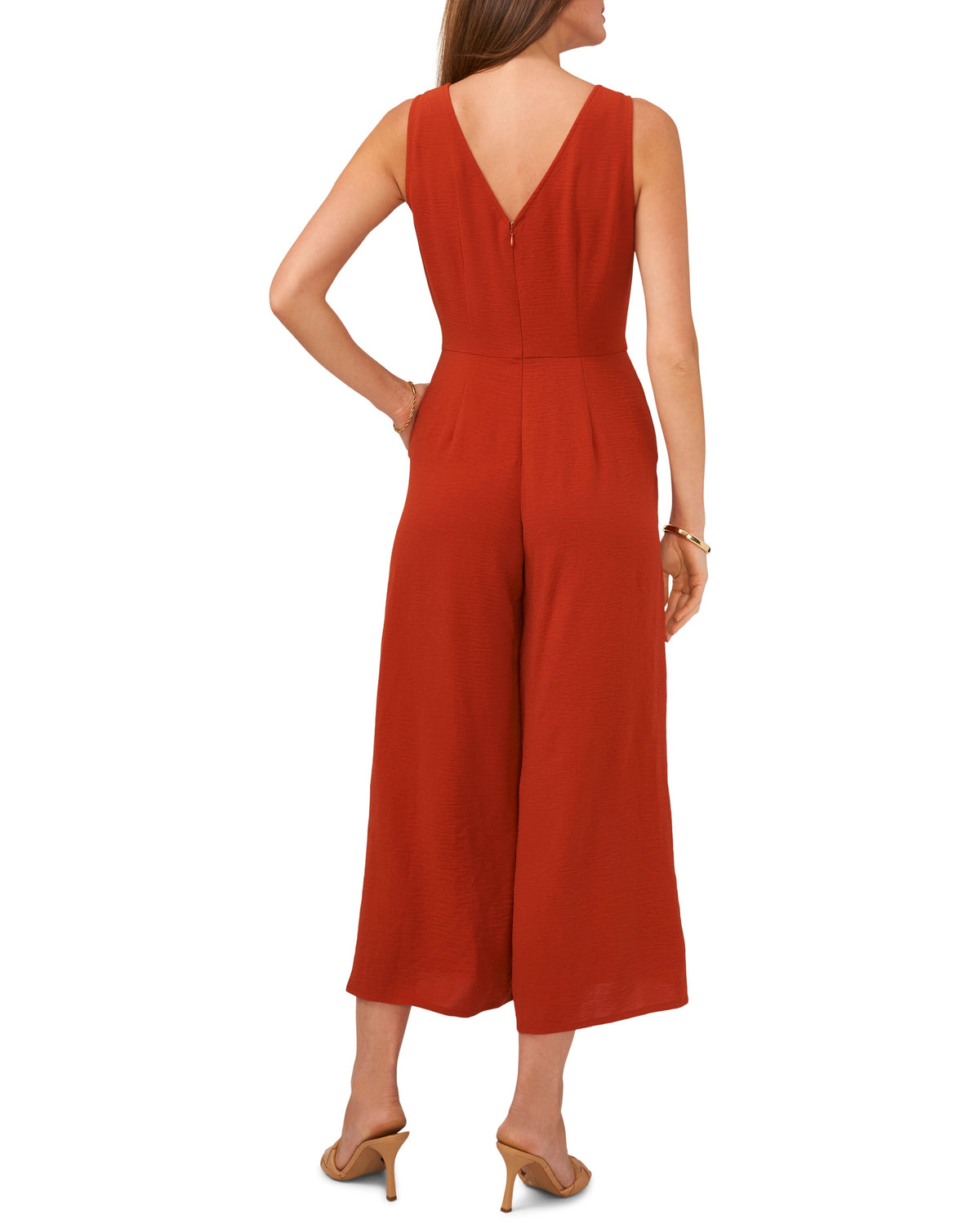 V-Neck Jumpsuit With Front Tie