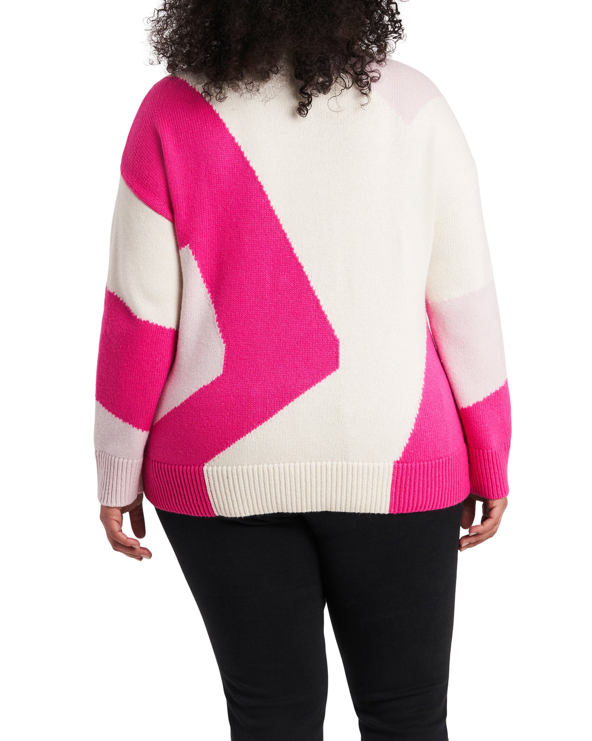 Plus-Size Intarsia Graphic Sweater