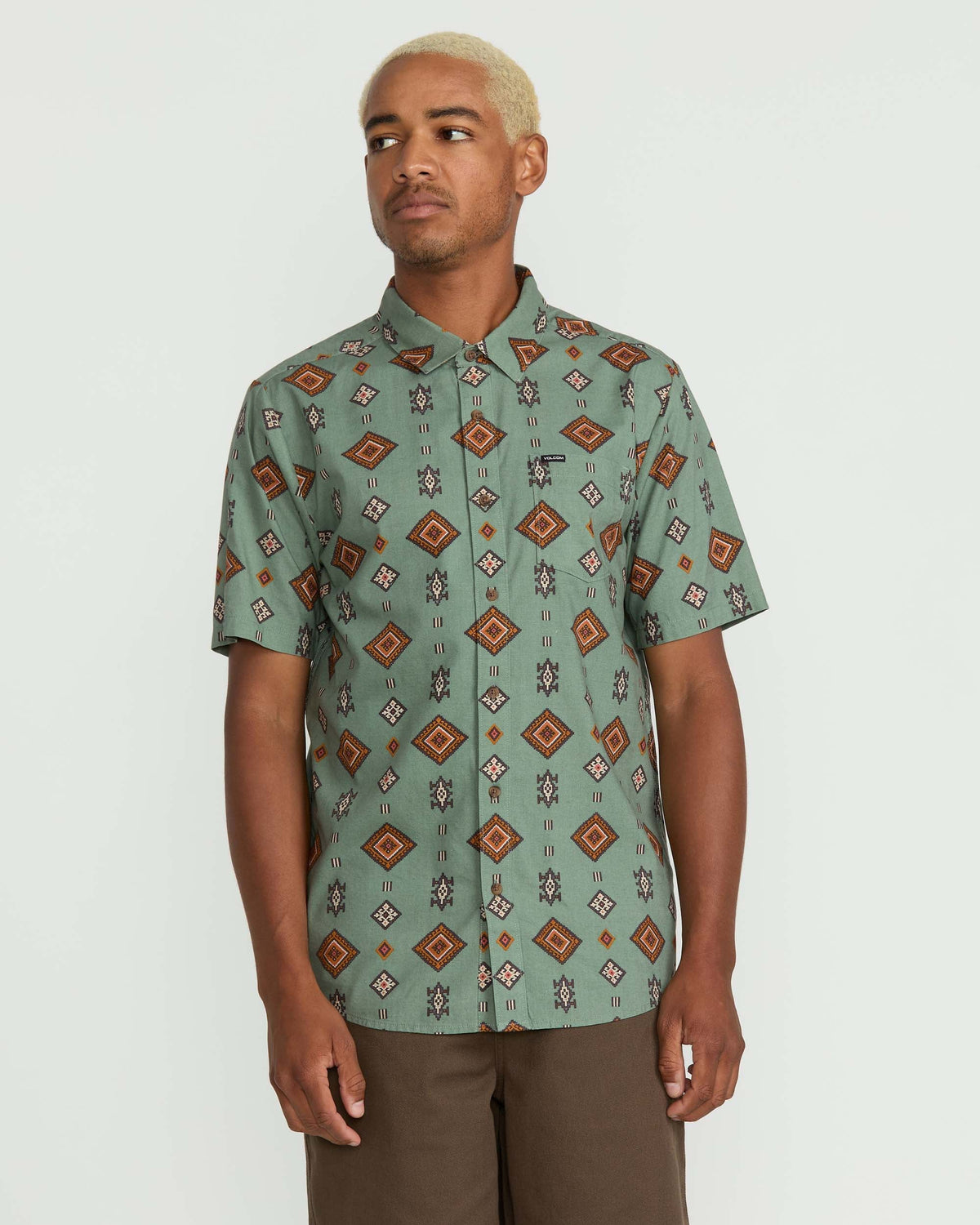 Volcom - Men's Desert Dobby Short Sleeve Shirt