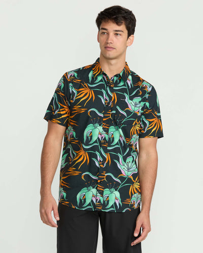 Volcom - Men's Brainmelter Floral Short Sleeve Shirt