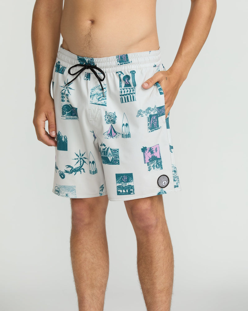 Volcom - Men's Psyche Cotton 17" Trunks
