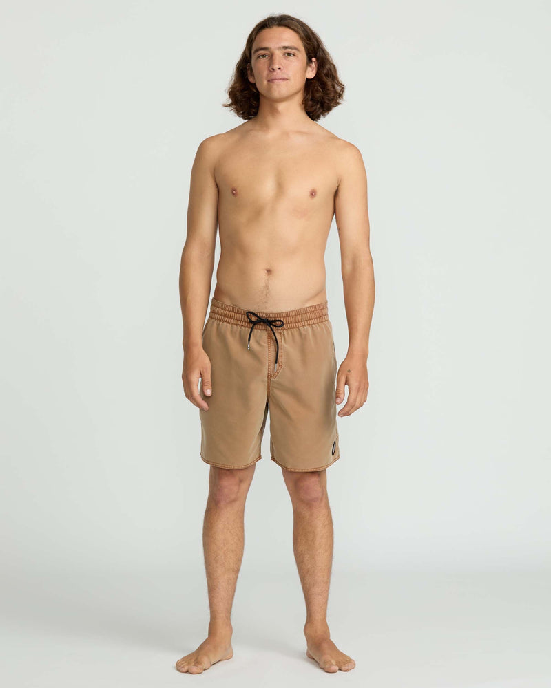 Volcom - Men's Center Elastic Waist Trunks