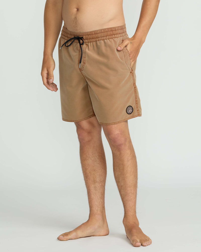 Volcom - Men's Center Elastic Waist Trunks