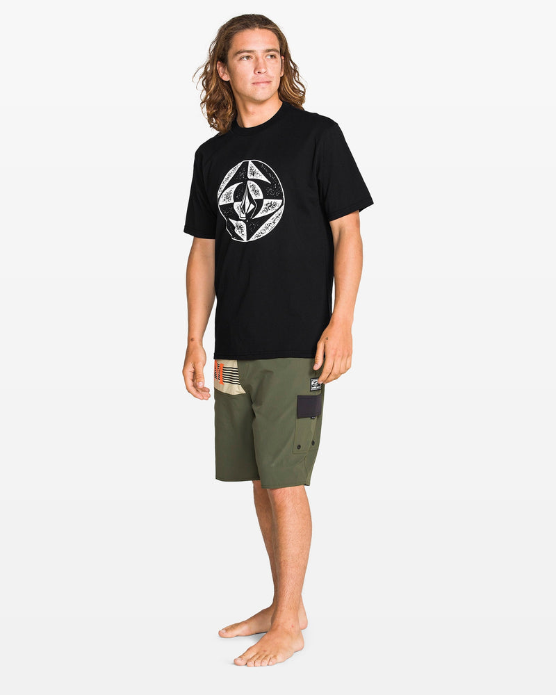 Men's Circle Stone Split Short Sleeve Tee