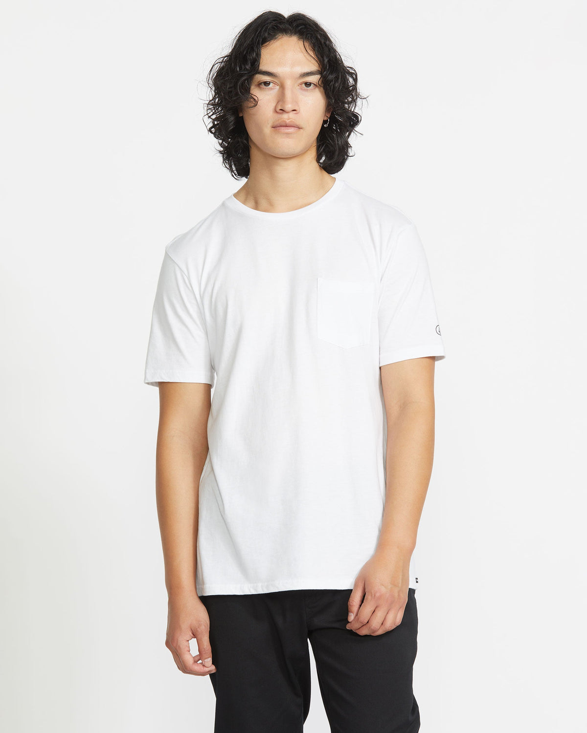 Volcom - Men's Solid Short Sleeve Shirt Pocket Tee