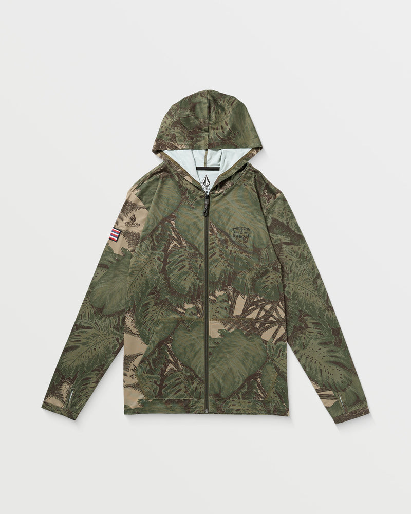 Men's Loose Hood Long Sleeve Surf Tee