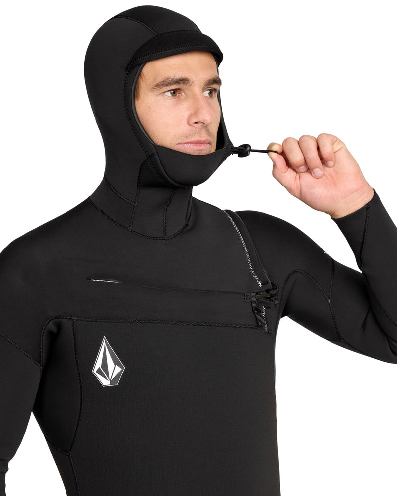 Men's 4/3MM Hooded Chest Zip Full Wetsuit