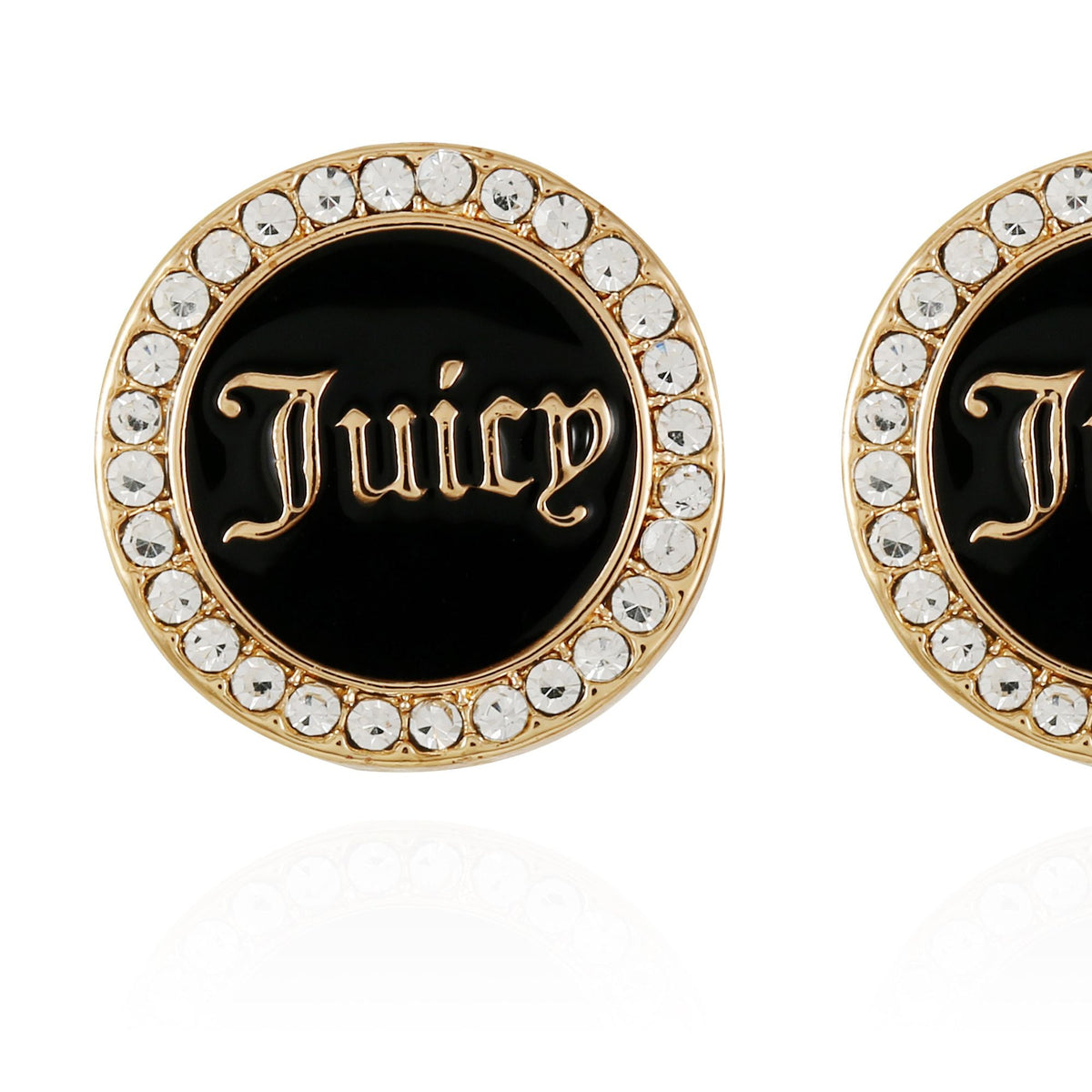 Circle Rhinestone Stud Earrings