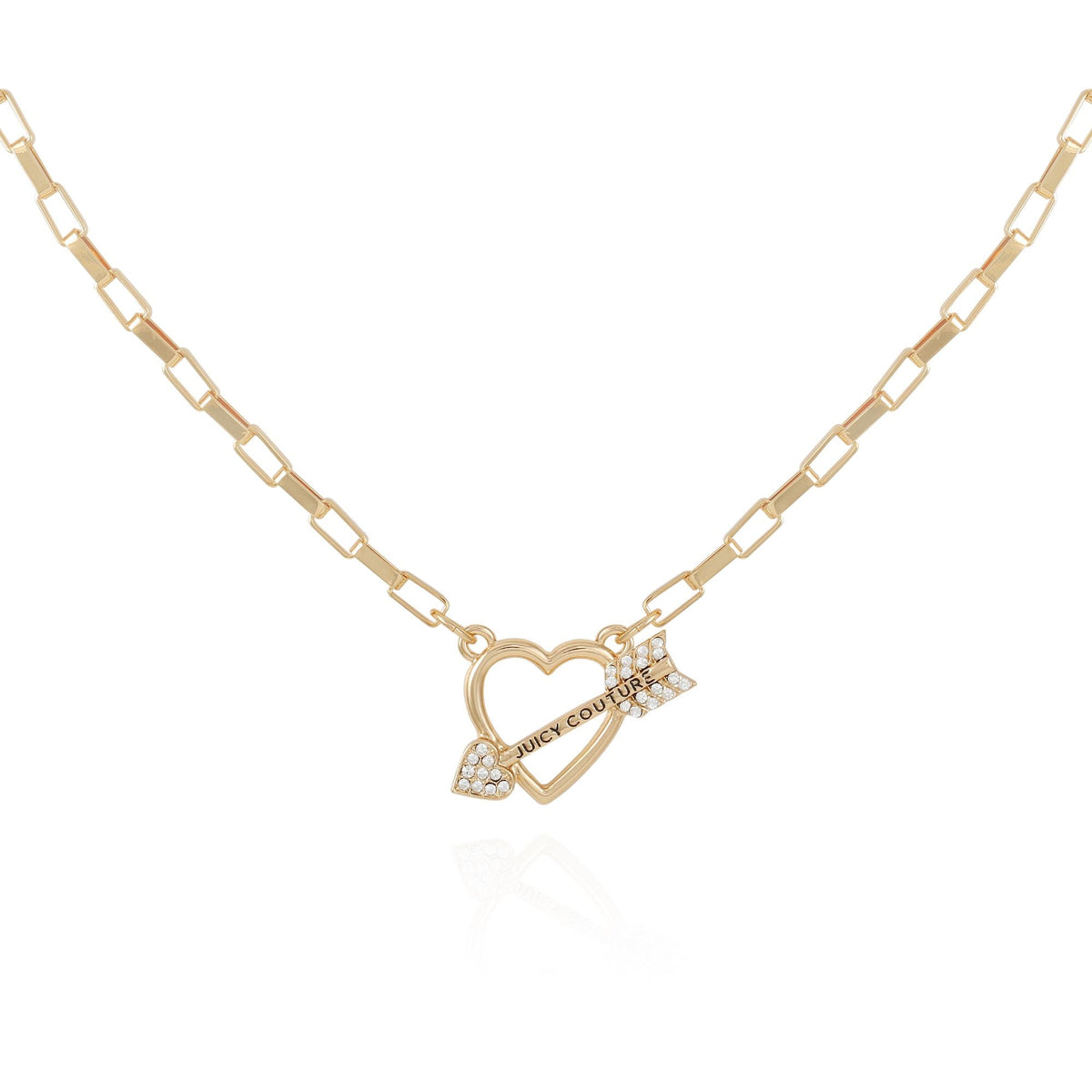 Cupid's Arrow Bling Charm Necklace