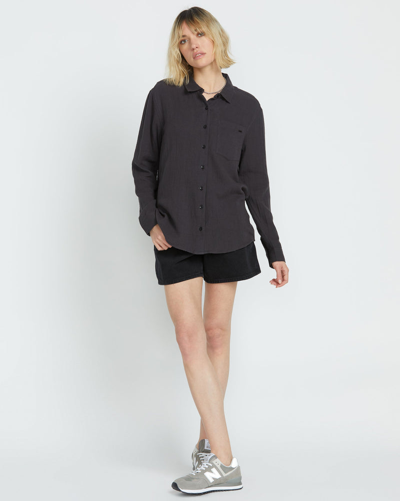 Women's Lil Button Up Long Sleeve Shirt