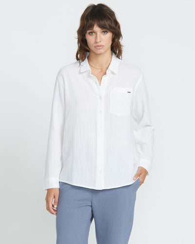 Volcom - Women's Lil Button Up Long Sleeve Shirt