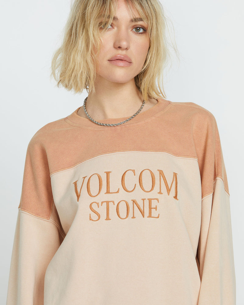 Women's Stone Blocked Crew