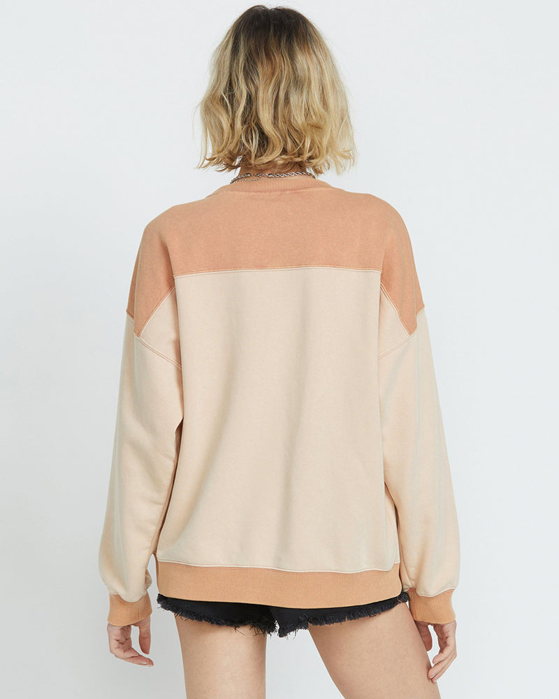 Women's Stone Blocked Crew
