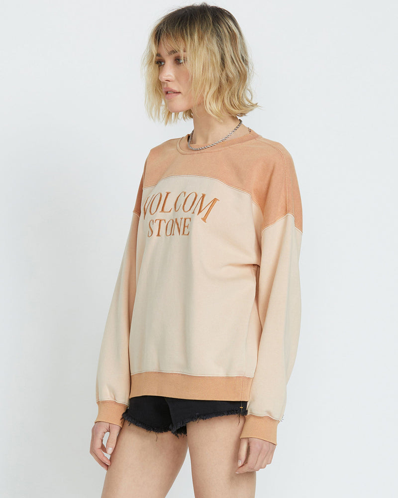 Women's Stone Blocked Crew