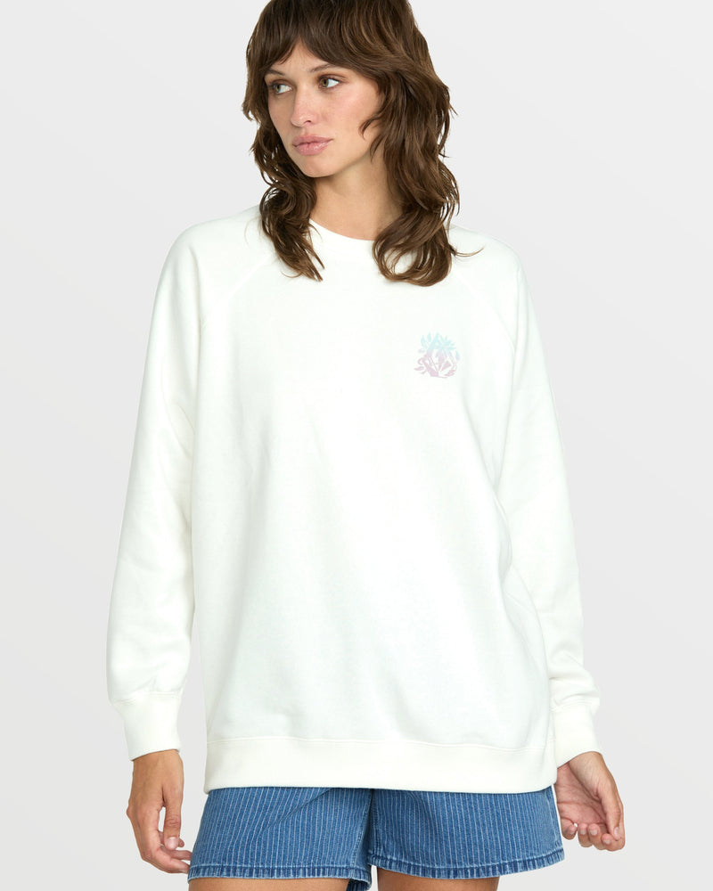 Women's Stone Magic Boyfriend Sweatshirt - Star White