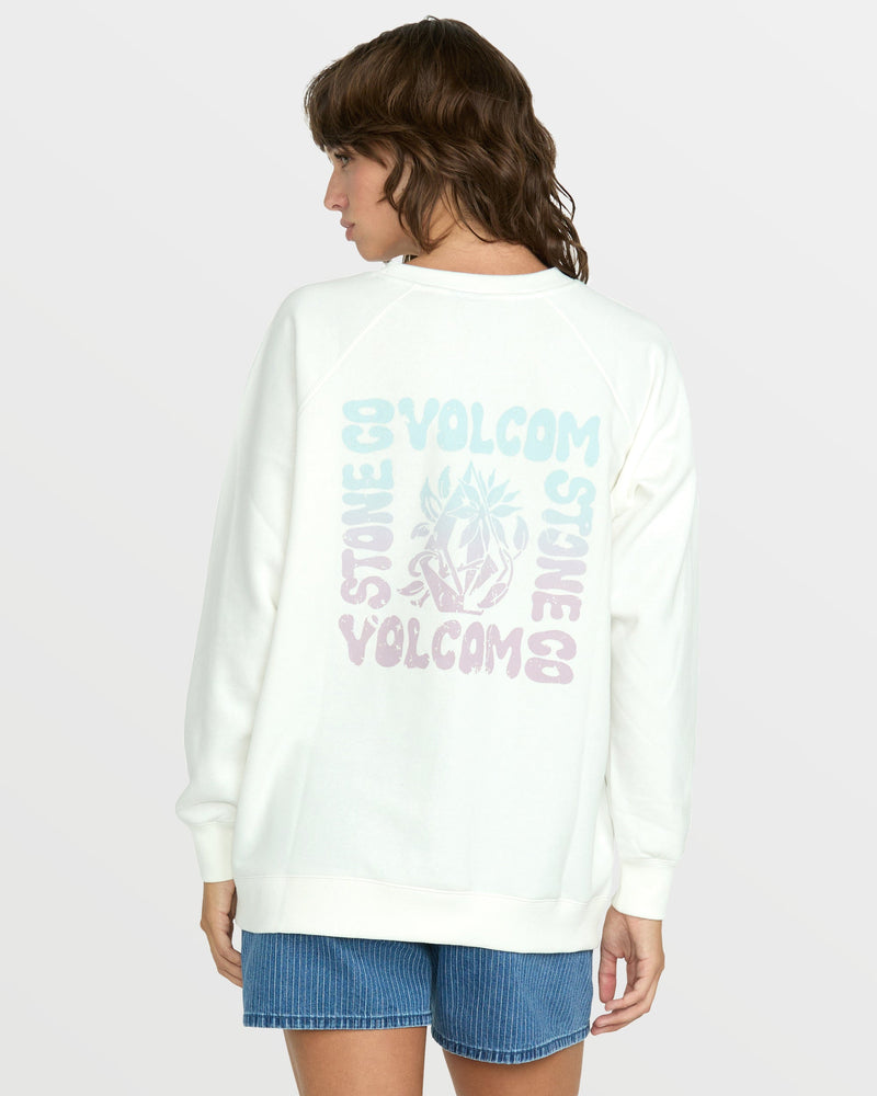 Women's Stone Magic Boyfriend Sweatshirt - Star White