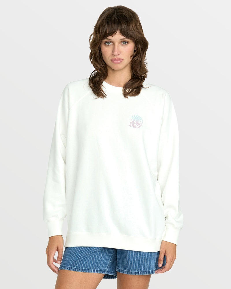 Women's Stone Magic Boyfriend Sweatshirt - Star White