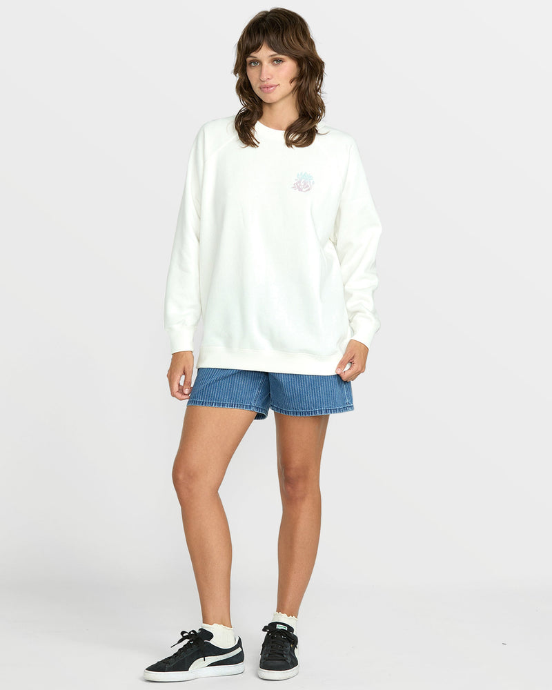 Women's Stone Magic Boyfriend Sweatshirt - Star White