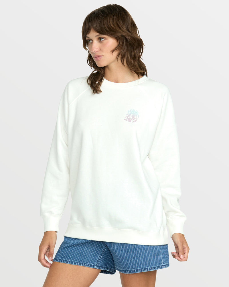 Women's Stone Magic Boyfriend Sweatshirt - Star White
