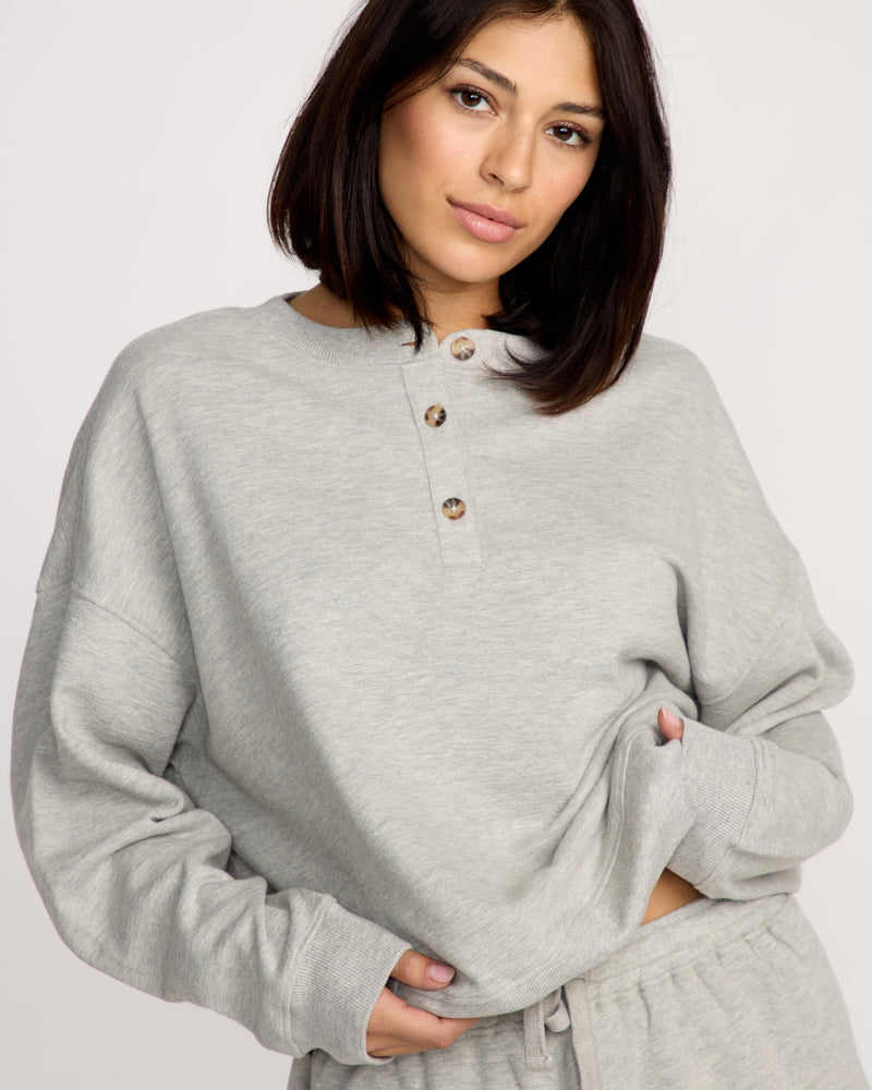 Women's Lived In Fleece Henley