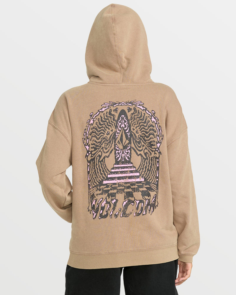 Women's Stone Art Up Zip Hoodie