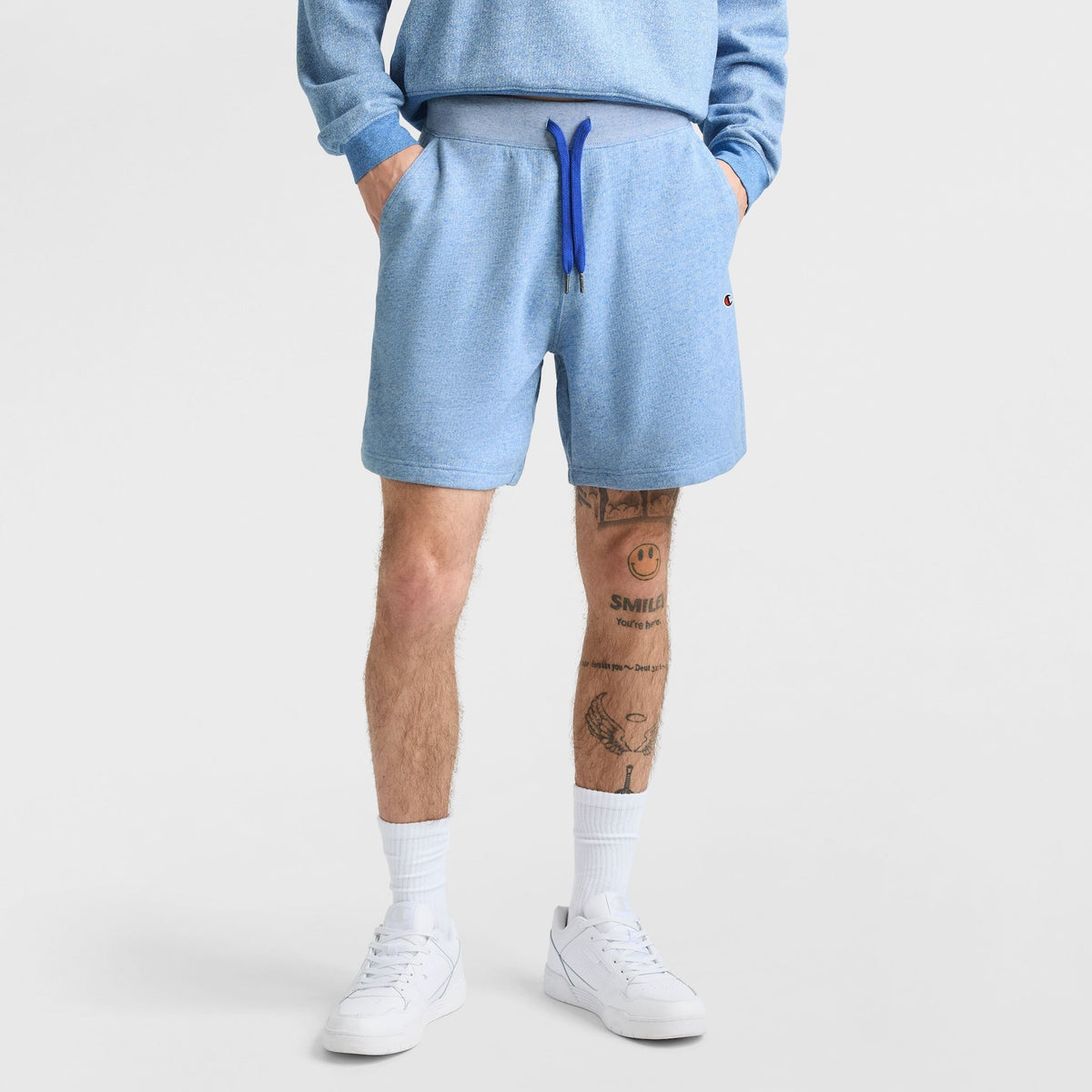 7" Yearbook Sweat Short, C Logo