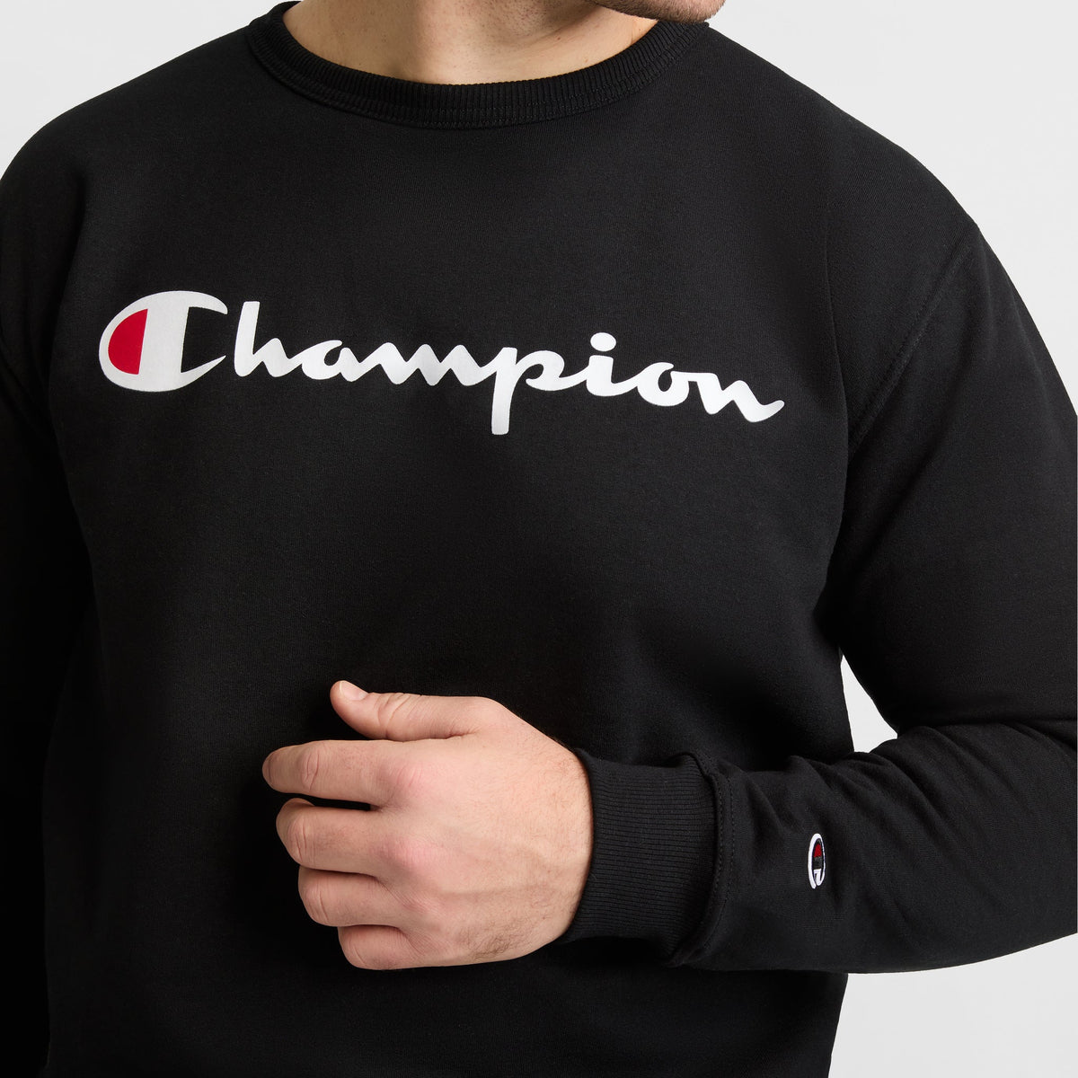 Powerblend Crewneck Sweatshirt, Script Logo - Big & Tall