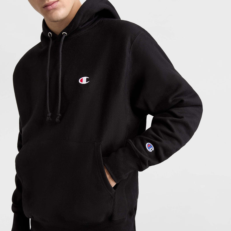 Reverse Weave Small C Hooded Sweatshirt