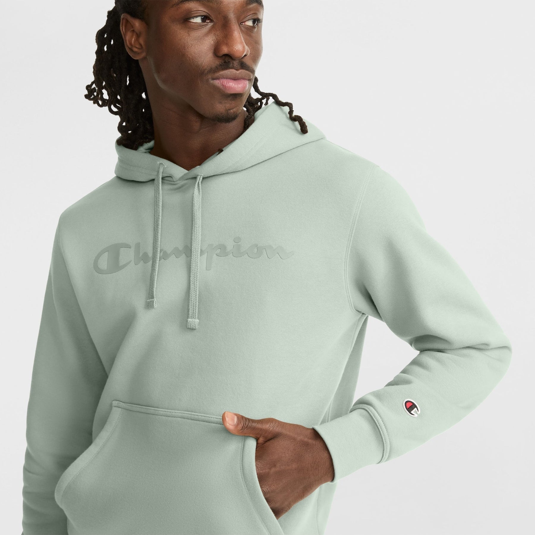 Powerblend Hoodie, Tonal Script Logo