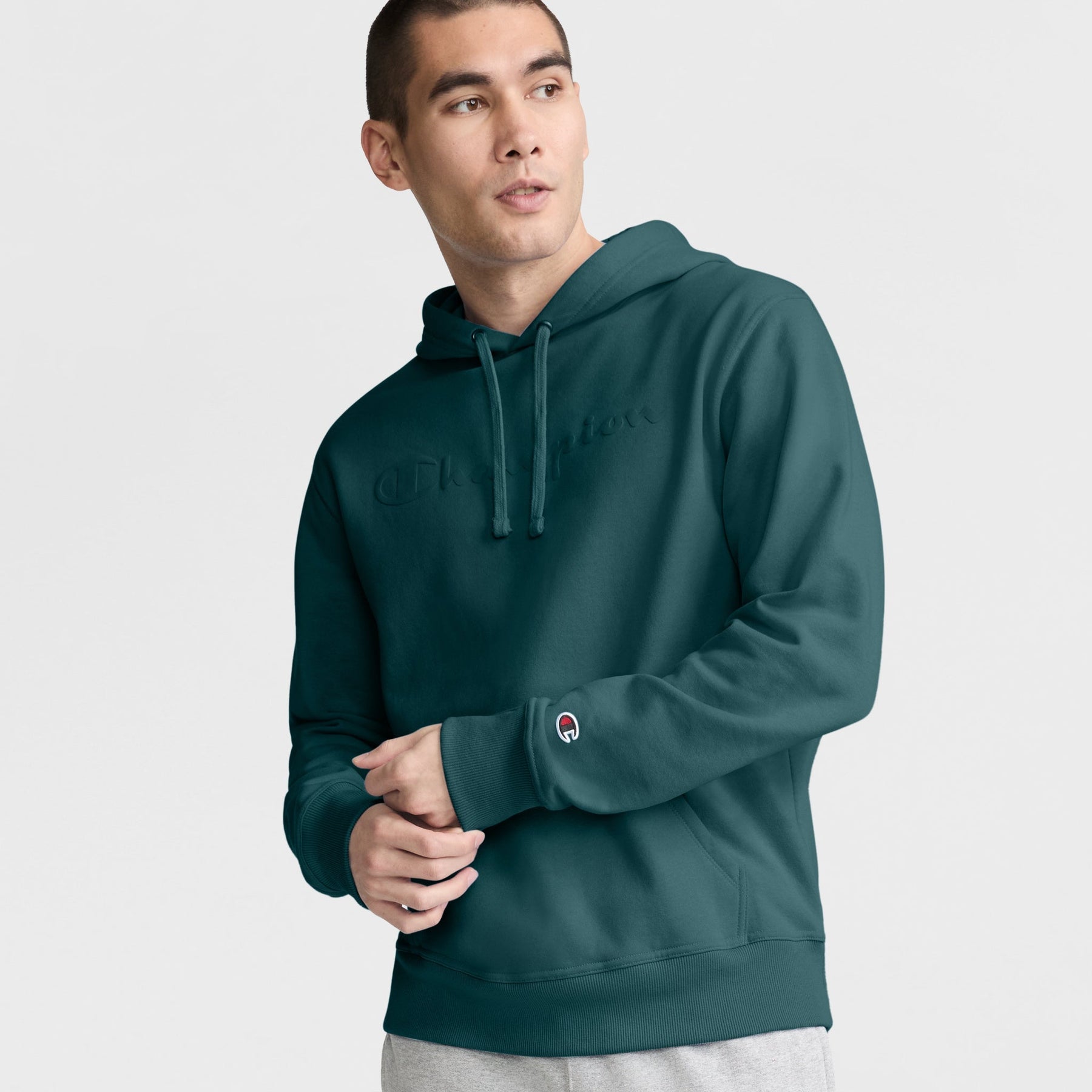 Powerblend Hoodie, Tonal Script Logo