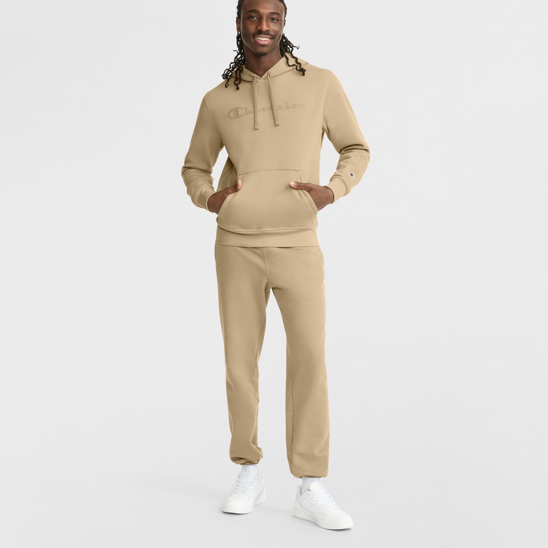 Powerblend Hoodie, Tonal Script Logo